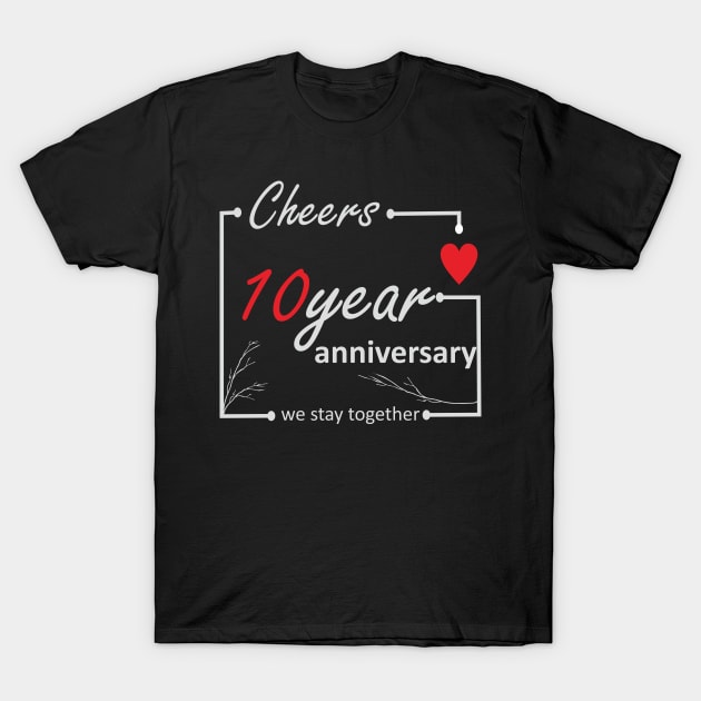 10 Year Anniversary (L) T-Shirt by ezhar.v.b